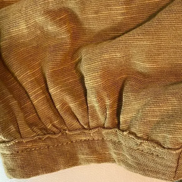 Free People Hand Me Down Moss Embroidered Collar Top M/L - Picture 10 of 13